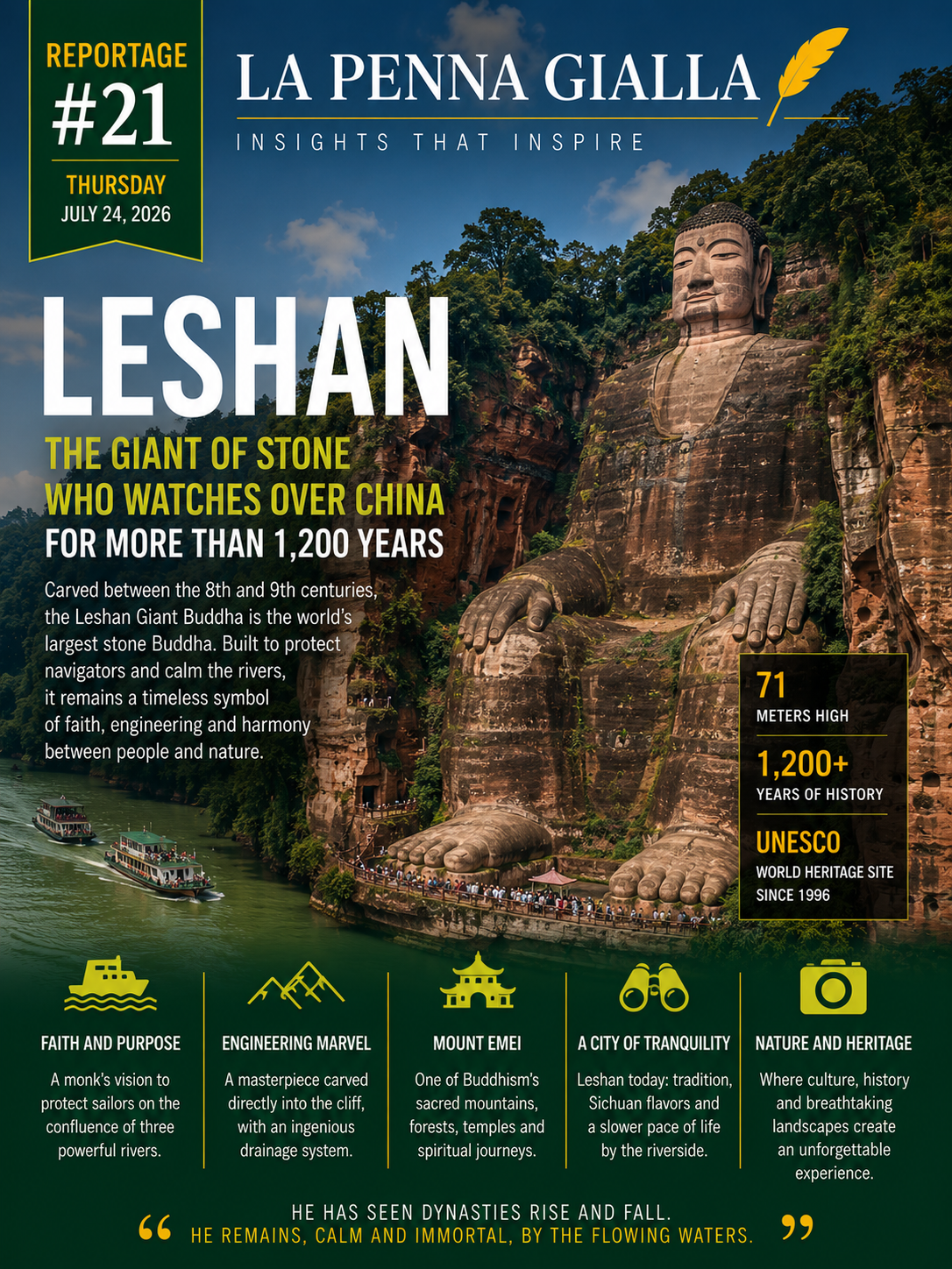 Leshan: il gigante di pietra che veglia sulla Cina da oltre dodici secoli